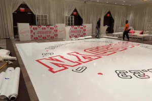 custom decal dance floor rental dc