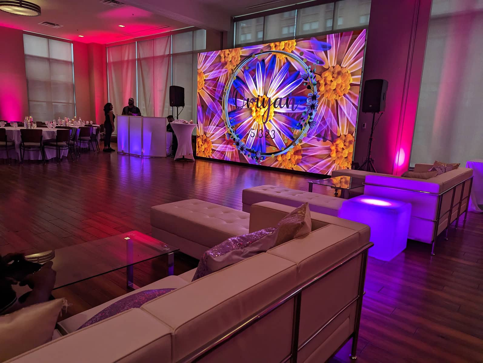 VA custom dance floor wrap